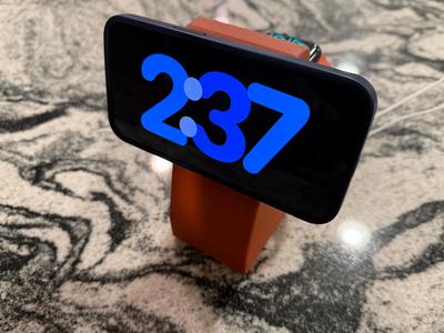 Monolith iPhone and Watch Stand