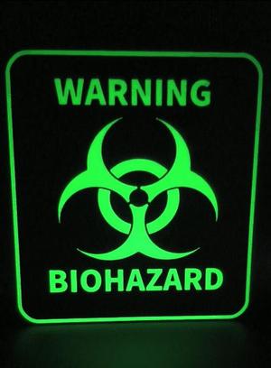 Warning Biohazard sign Glow-In-The-Dark edition