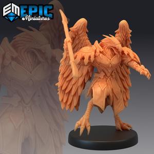 Bird Folk Eagle Spear / Flying Birdfolk Race / Classic Avian Humanoid