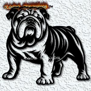 Bulldog wall art Bullie Wall decor Dog decoration