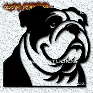 english bulldog wall art bulldog wall decor 2d art dog decoration