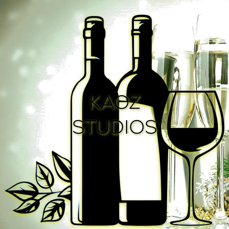 wine bottles wall art champagne wall decor Happy new Years party decoration
