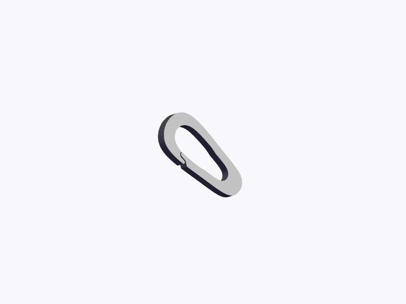 O Hook Carabiner (07) Reinforced Heavy Duty Link