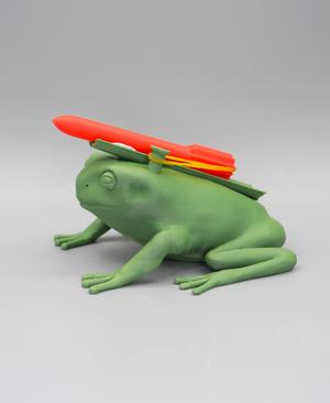 Missile toad toy