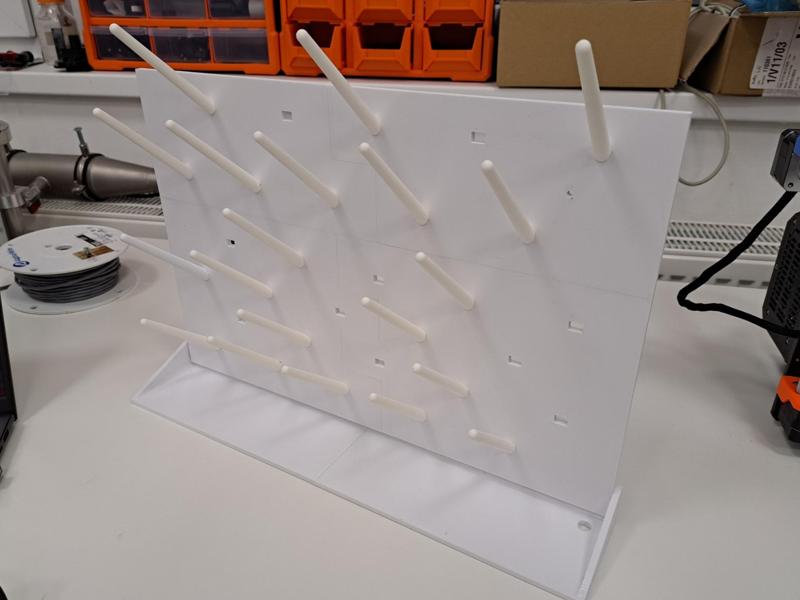 Glassware draining rack