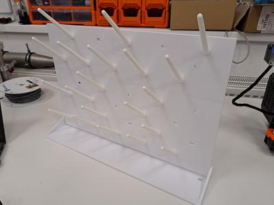 Glassware draining rack