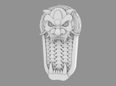 Cyber Samurai Oni Style Mega Shield