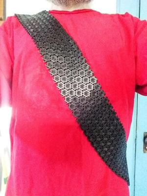 Hexagonal Chainmail Baldric (SciFi Style)