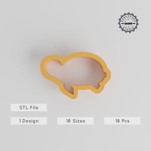 Turtle Shape Cutter Set, 18 Sizes, Perfect for Cookies, Fondant & Clay, Wildlife Sea Reptile Design STL Files PRODUCT_1300