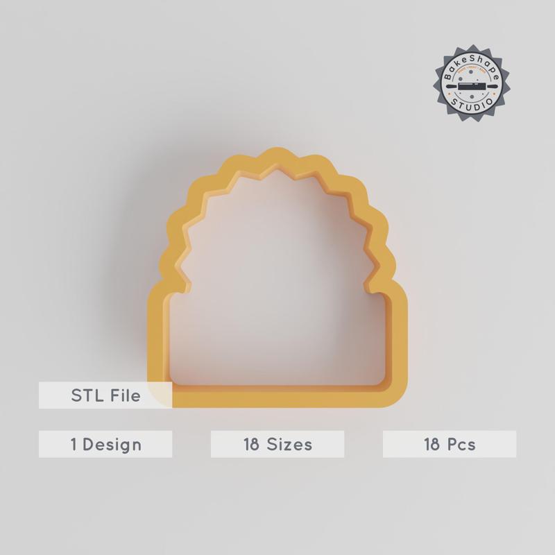 Sunrise Ocean Shape Cutter Set, 18 Pieces, Multiple Sizes for Cookies, Fondant & Clay, Ocean Themed Design PRODUCT_2732