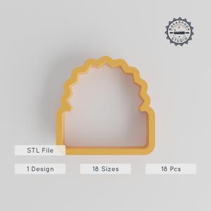 Sunrise Ocean Shape Cutter Set, 18 Pieces, Multiple Sizes for Cookies, Fondant & Clay, Ocean Themed Design PRODUCT_2732