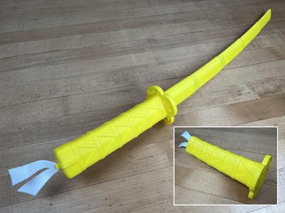 Zenitsu's Print-in-Place Collapsing Katana