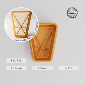 Dhanishtha Nakshatra Vedic Astrology Cutter & Stamp Set, Cookie & Fondant, Hindu Star Designs, Sizes S/M/L PRODUCT_1076