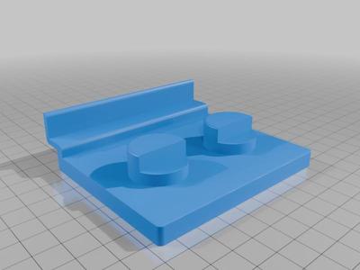 Slatwall mount for 9" BigBricks Figure