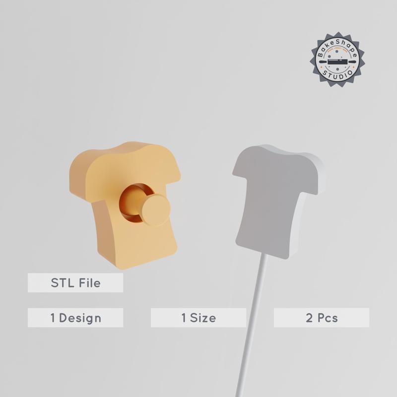 Cake Pop Mold Set, 2-Piece Simple & Cute Tshirt Design, 3D Print STL PRODUCT_1234