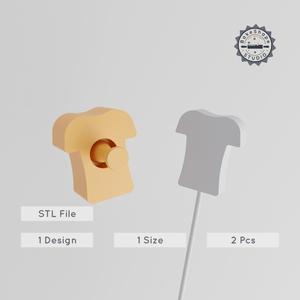 Cake Pop Mold Set, 2-Piece Simple & Cute Tshirt Design, 3D Print STL PRODUCT_1234