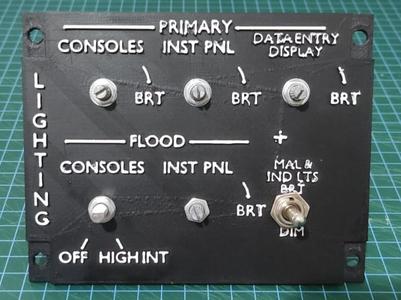 F16C "Viper" LIGHTING right side panel
