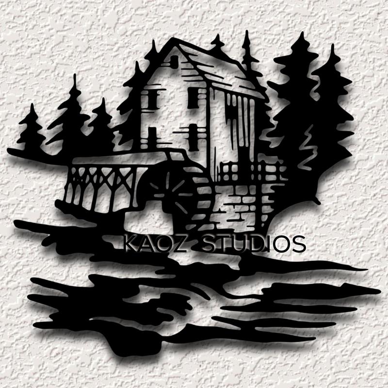 cabin wall art mountain home wall decor scenery decoration 