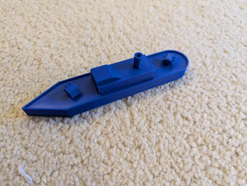 Simple Gunboat w/ rotating turrets