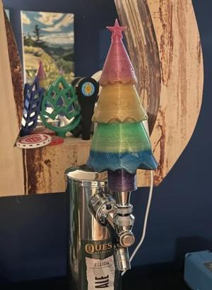 Christmas Tree Tap Handle with Star