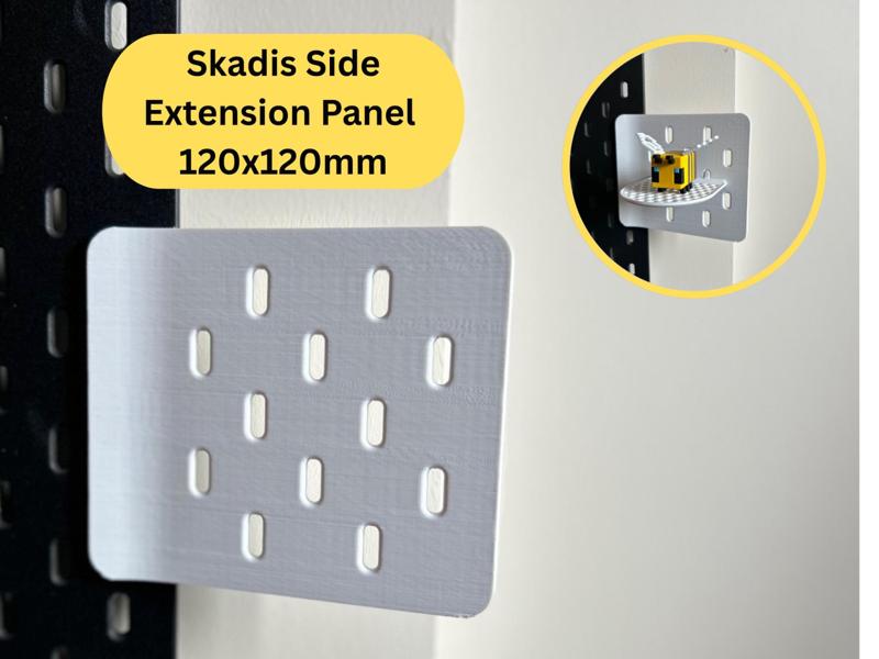 IKEA Skadis Side Extension Panel – 120x120 (RIGHT)
