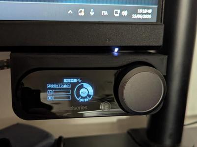 Under-monitor mount for SteelSeries Nova Pro DAC