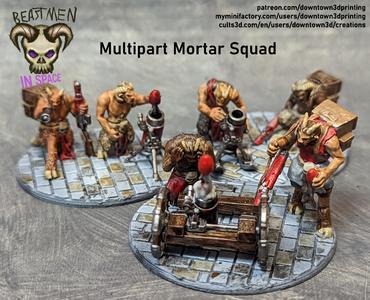 Beastmen in Space! Multipart Mortar Squad