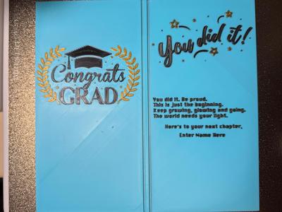 Graduation Card 2025 – Foldable & Customizable