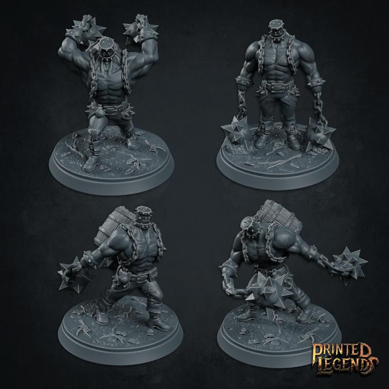 Bucketheads x4 (50mm Bases)