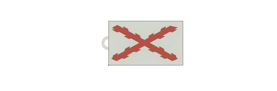 Llavero cruz de Borgoña