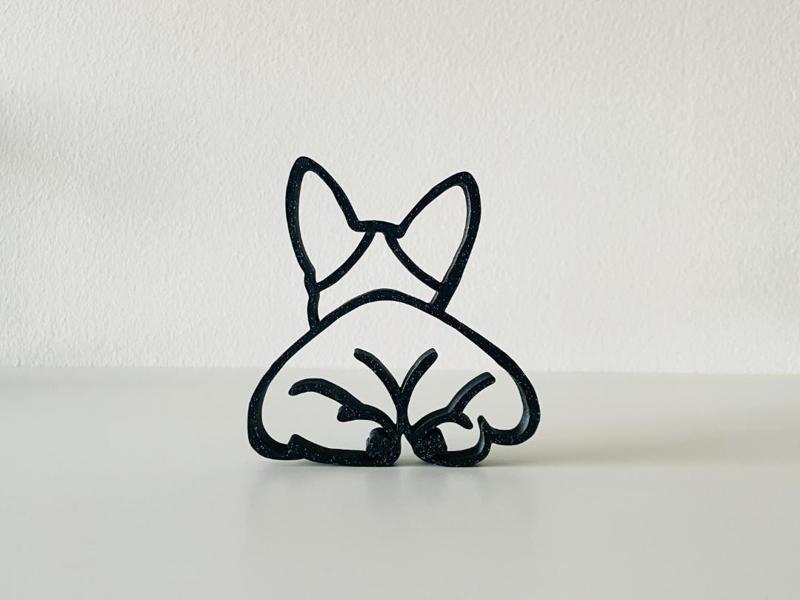 Frenchie butt - line art
