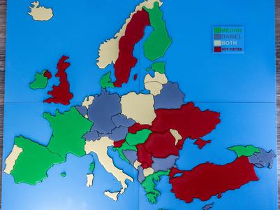 Europe Visit Map