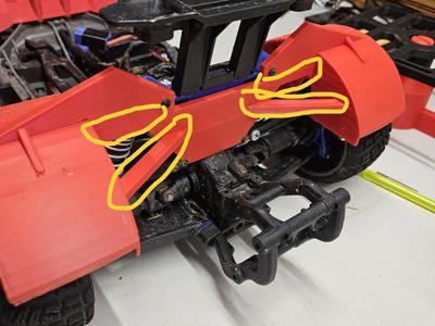 Traxxas Fiesta Rear Mudguard 2.0