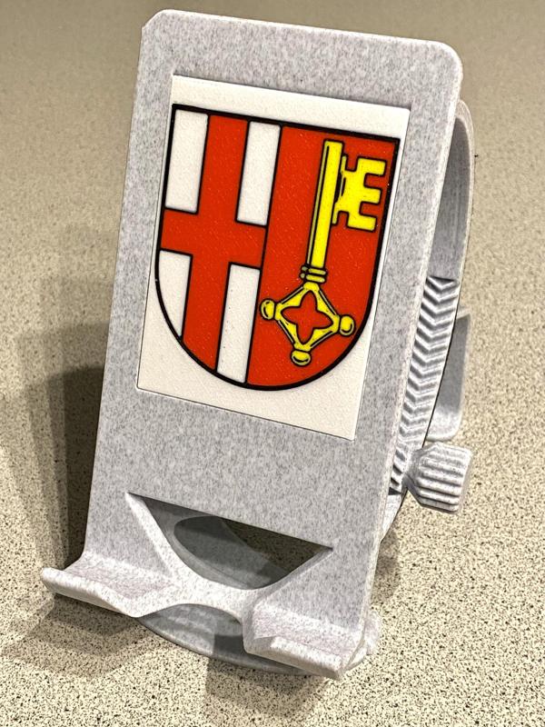 Multi-color Cover Plate for revised Phone Holder (here: Crest of Berndorf)