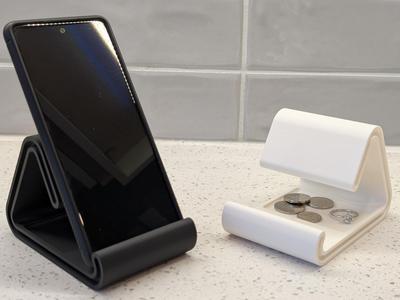 Phone stand ring tray holder for money and niknaks