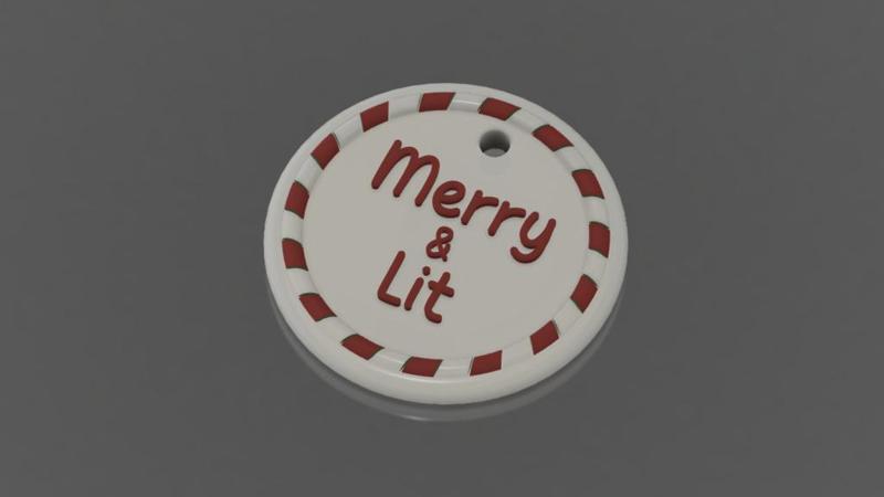 Merry and Lit Ornament