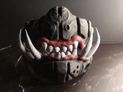 Cyber Oni Demon Mask