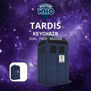 Dr.Who Tardis keychain