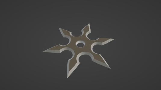 Six blade shuriken (corrected)