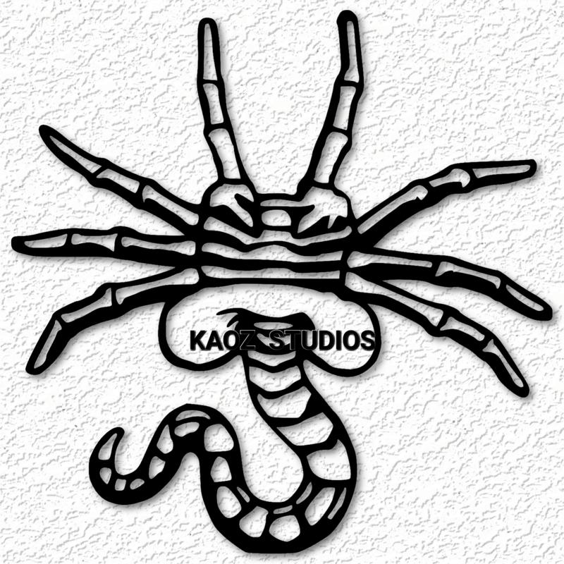 face hugger wall art alien wall decor aliens movie decoration