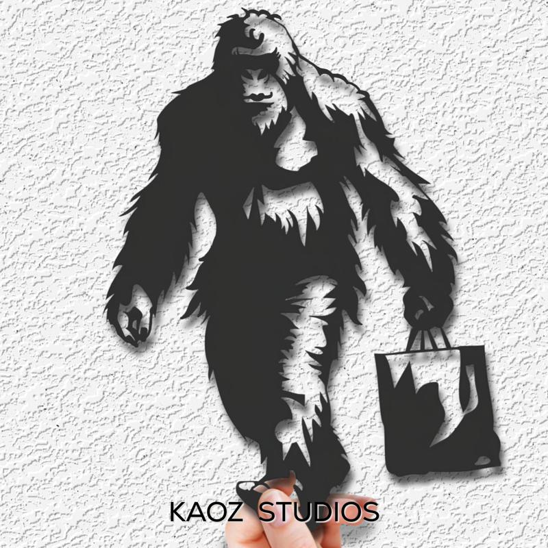 Mz Sassy bigfoot wall art sasquatch wall decor yeti decoration