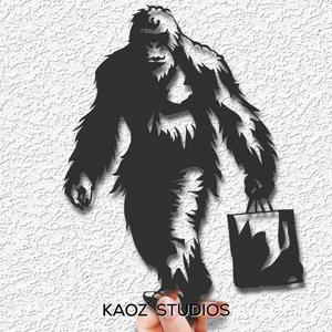 Mz Sassy bigfoot wall art sasquatch wall decor yeti decoration