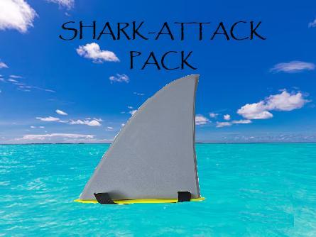 Shark-Attack Pack: Wearable shark fin for swimming