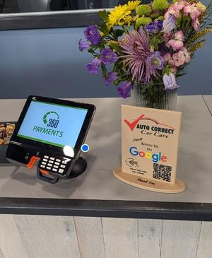 Customizable Google Review Sign.step