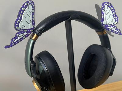 Demon Slayer inspired butterfly headphone charms