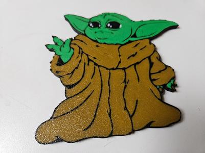 Baby Yoda Grogu Fridge Magnet - 3 Sizes