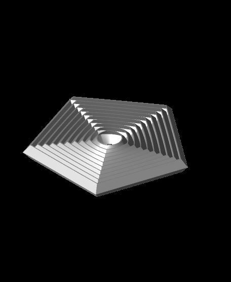 Pentagon Concentric Fidget toy - Torture Test