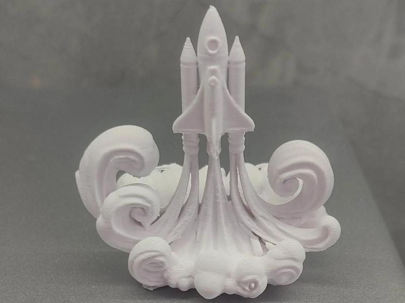 Rocket launch statue