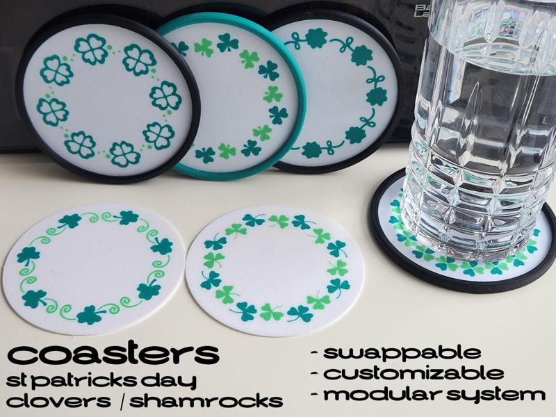 St Patricks Day Coaster Set - SFModular Type A