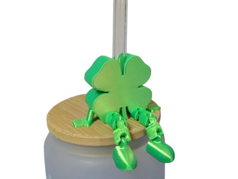 Articulated Shamrock Strawtopper - Fits Stanley